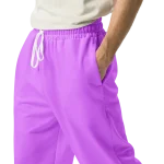 wild peach clothing design 06 heliotrope purple track pants left