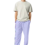 wild peach clothing design 06 lavender purple track pants front 1