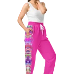 wild peach clothing design 06 magenta pink track pants right front 1