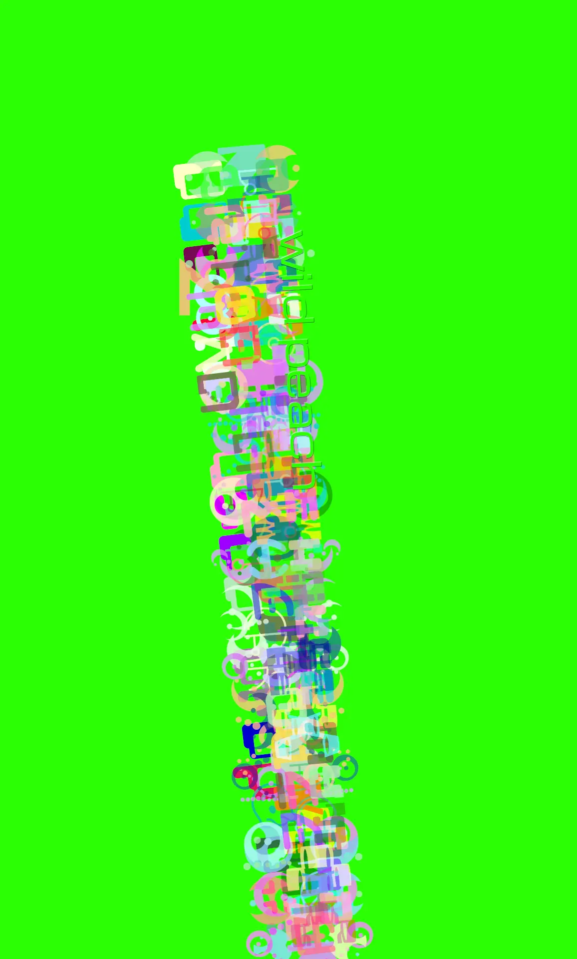 wild peach clothing | Design 06 Neon Green Track Pants | Print design