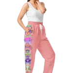 wild peach clothing design 06 pink peach track pants right front 2