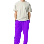 wild peach clothing design 06 purple track pants front 1