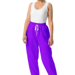 wild peach clothing design 06 purple track pants front 2