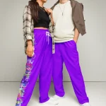 wild peach clothing design 06 purple track pants front 3