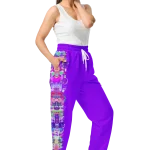 wild peach clothing design 06 purple track pants right front 2