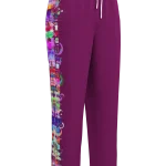 wild peach clothing design 06 velvet red track pants front 1