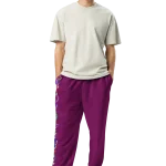 wild peach clothing design 06 velvet red track pants front 4