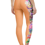 wild peach clothing design 07 apricot orange leggings back