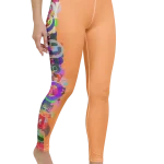 wild peach clothing design 07 apricot orange leggings right front