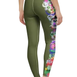 wild peach clothing design 07 army green leggings back