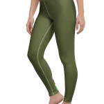 wild peach clothing design 07 army green leggings left front