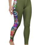 wild peach clothing design 07 army green leggings right front