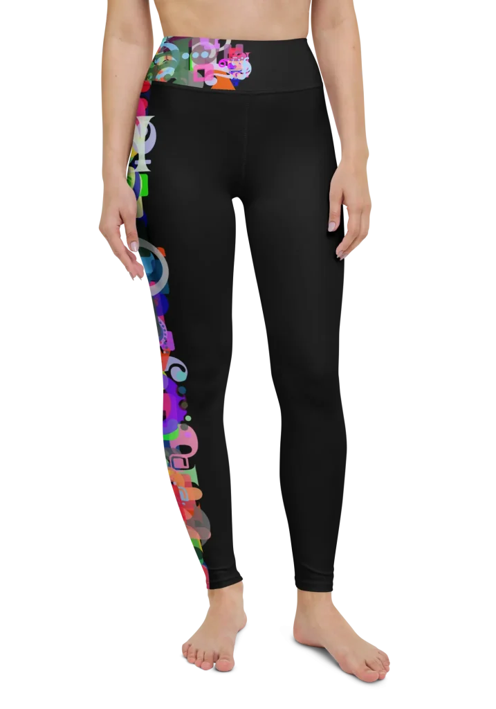 wild peach clothing design 07 black leggings front
