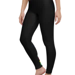 wild peach clothing design 07 black leggings left front