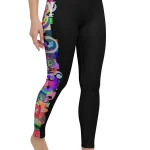 wild peach clothing design 07 black leggings right front
