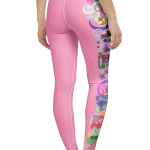 wild peach clothing design 07 carnation pink leggings back