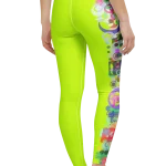 wild peach clothing design 07 chartreuse yellow leggings back