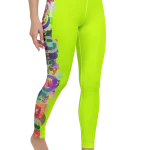 wild peach clothing design 07 chartreuse yellow leggings right front