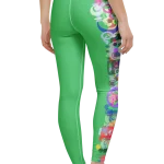 wild peach clothing design 07 emerald green leggings back