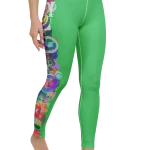 wild peach clothing design 07 emerald green leggings right front