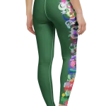 wild peach clothing design 07 forest green leggings back