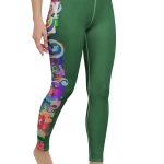 wild peach clothing design 07 forest green leggings right front