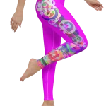 wild peach clothing design 07 fuchsia pink leggings right