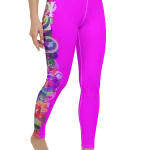 wild peach clothing design 07 fuchsia pink leggings right front