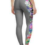 wild peach clothing design 07 grey leggings back