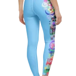 wild peach clothing design 07 light blue leggings back