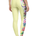 wild peach clothing design 07 light yellow leggings back