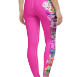 wild peach clothing design 07 magenta pink leggings back