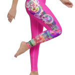 wild peach clothing design 07 magenta pink leggings right