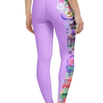 wild peach clothing design 07 mauve purple leggings back