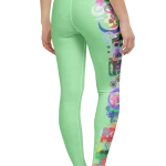 wild peach clothing design 07 mint green leggings back
