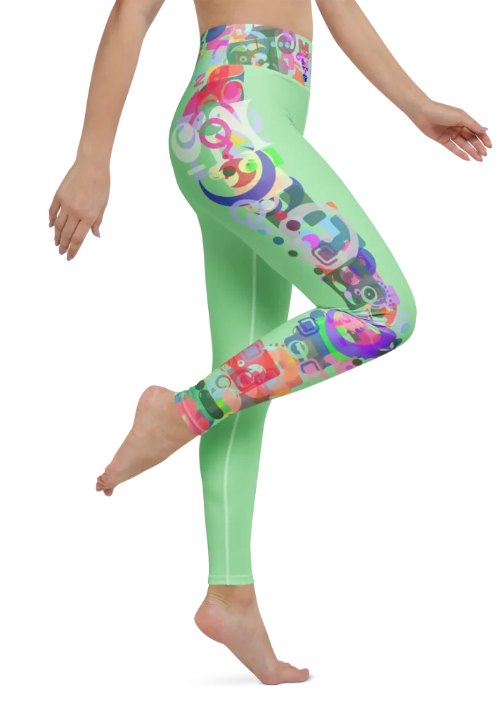 wild peach clothing design 07 mint green leggings right