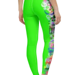 wild peach clothing design 07 neon green leggings back
