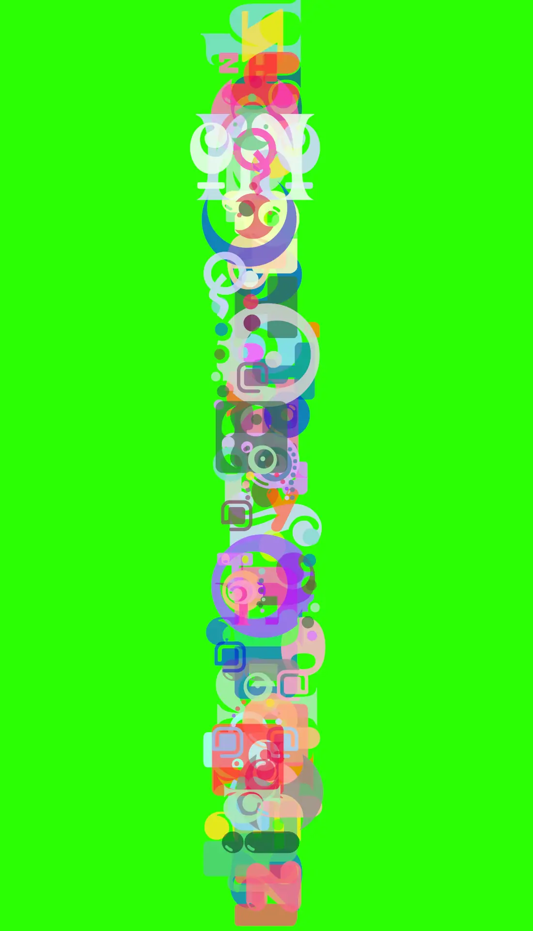 wild peach clothing | Design 07 Neon Green Leggings | Print design