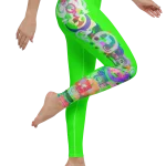 wild peach clothing design 07 neon green leggings right