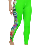wild peach clothing design 07 neon green leggings right front