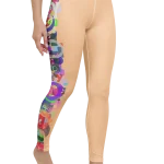 wild peach clothing design 07 peach orange leggings right front