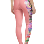 wild peach clothing design 07 pink peach leggings back