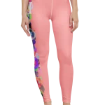 wild peach clothing design 07 pink peach leggings front