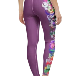 wild peach clothing design 07 plum purple leggings back
