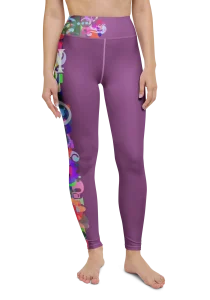 wild peach clothing design 07 plum purple leggings front