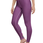 wild peach clothing design 07 plum purple leggings left front