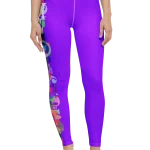 wild peach clothing design 07 purple leggings front