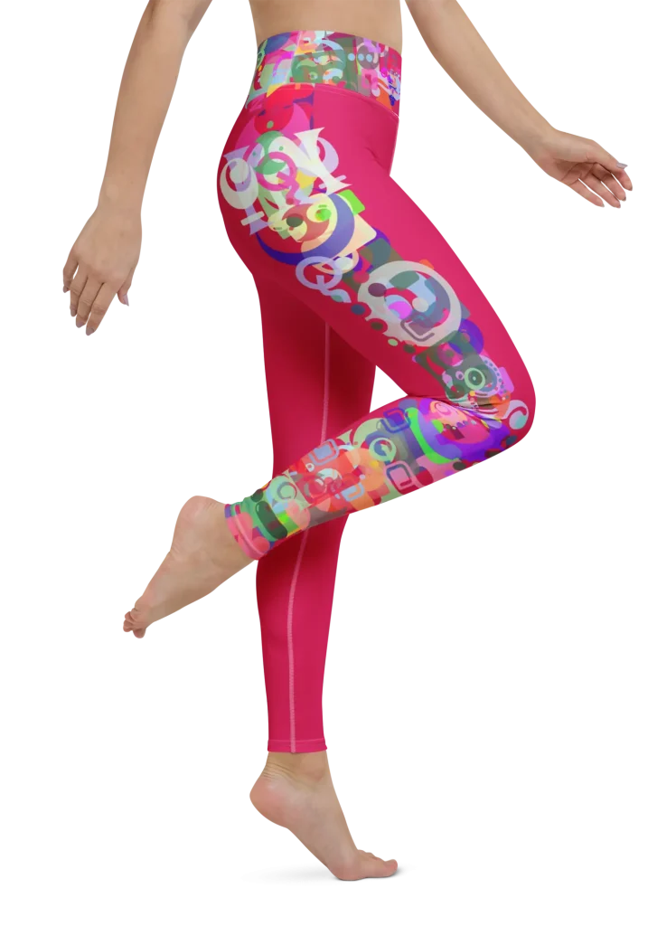 wild peach clothing design 07 ruby red leggings right