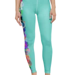 wild peach clothing design 07 tiffany blue leggings front