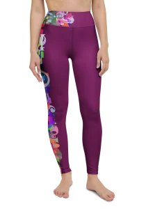 wild peach clothing design 07 velvet red leggings front